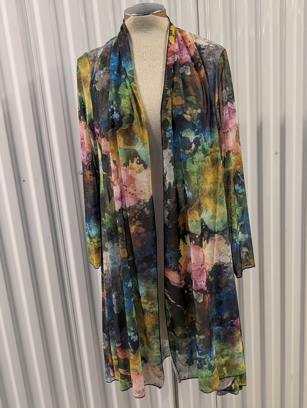 nwt KOZAN molly cardigan swingy duster pollack M